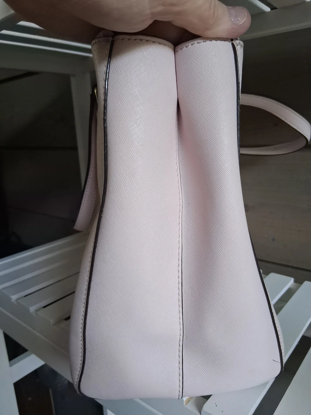 Kate Spade New York Blush Pink Saffiano Leather Tote Bag – Designer Handbag - Picture 12 of 14